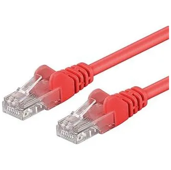 Kabel PremiumCord Patch kabel UTP RJ45-RJ45 CAT6 1m červená