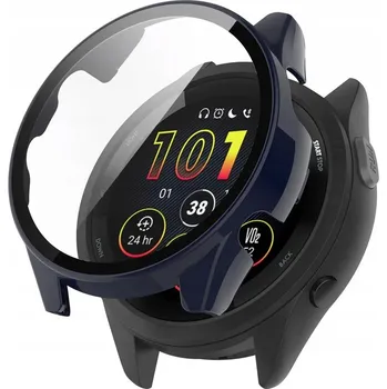 Pouzdro na mobilní telefon Ochranné Pouzdro + vestavěné Sklo / 2 v 1 pro Garmin Forerunner 570 (47 mm)
