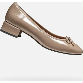 Dámská zimní obuv Dámské boty na podpatku GEOX FLORETIA BÉŽOVÁ 38