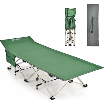 Zahradní lehátko Polní lůžko Costway 188 cm x 65 cm zelené