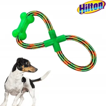 Hračka pro psa Hračka Kousátko pro psa bavlněná přetahovadlo osmička Hilton 27 cm