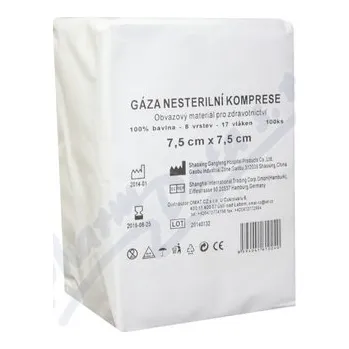 Kompres Gáza kompr.nester.7.5x7.5/100ks CJZ