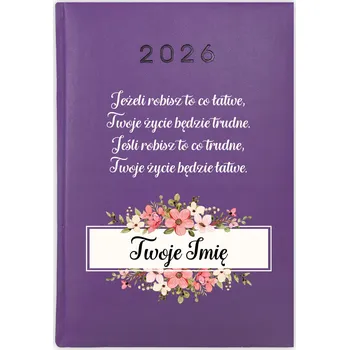 Kalendář Knihový kalendář 2026 A5 fialový