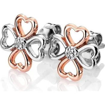 Náušnice HOT DIAMONDS Lucky in Love DE633 (Ag925/1000, 1,38 g)