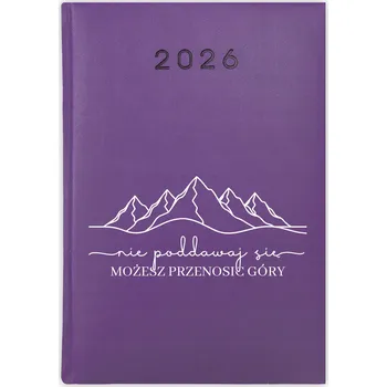 Kalendář Knižkový kalendář 2026 A5 Cute Cups fialový