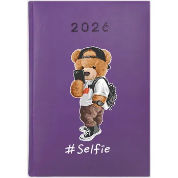 Kalendář Knižní kalendář 2026 A5 FunnyCase fialový