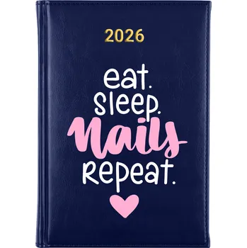 Kalendář Knižní kalendář 2026 A5 modrý