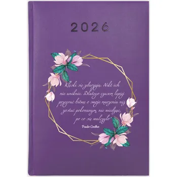 Kalendář Knižní kalendář 2026 A5 FunnyCase fialový