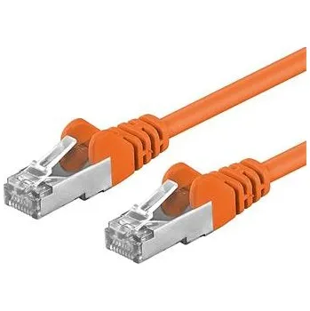 Síťový kabel Premiumcord Patch kabel CAT6a S-FTP, RJ45-RJ45, AWG 26/7 2m oranžová