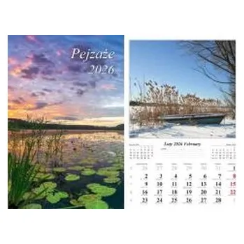 Kalendář Kalendarz 2026 ścienny Pejzaże