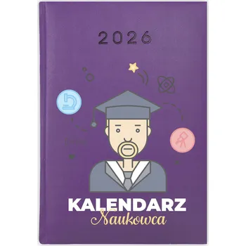 Kalendář Knihový kalendář 2026 A5 fialový