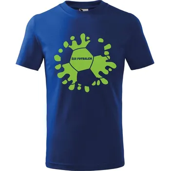 Chlapecké tričko Dětské tričko s potiskem Žiji fotbalem Velikost: 158/12 let, Barva trička: Královsky modrá