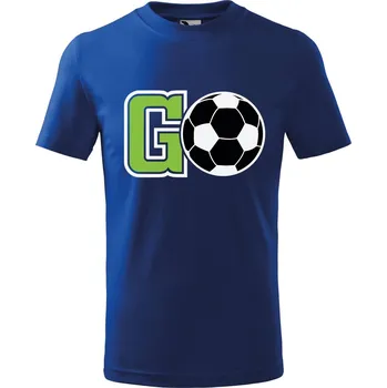 Chlapecké tričko Dětské tričko s potiskem Fotbal GO Velikost: 158/12 let, Barva trička: Královsky modrá