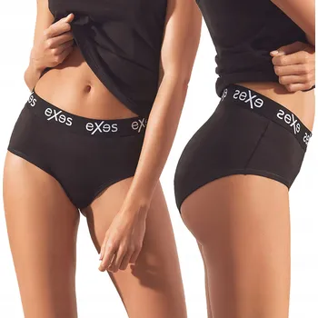 Kalhotky Kalhotky s vysokým pasem a gumou v pase, černé, velikost M