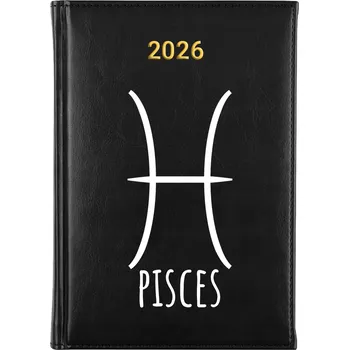 Kalendář Knižkový kalendář 2026 A5 černý