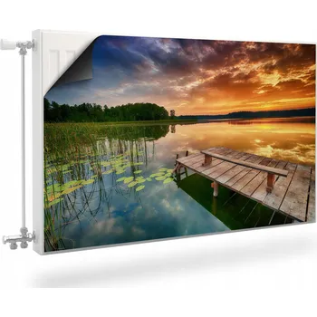 Obraz Magnetická podložka na radiátor, kryt 110 x 60 cm, modrá