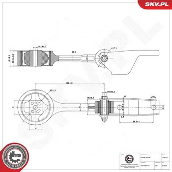 Zavěšení motoru Zavěšení motoru ESEN SKV 75SKV227