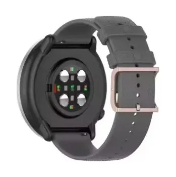 eses Silikonový řemínek s texturovaným povrchem - Šedý, 20 mm