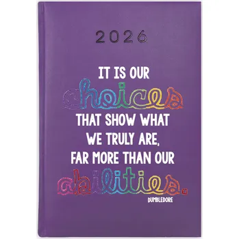 Kalendář Knihový kalendář 2026 A5 fialový