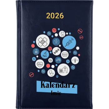 Kalendář Knižkový kalendář 2026 A5 FunnyCase modrý