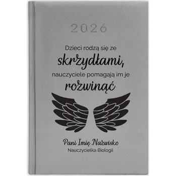 Kalendář Knižní kalendář 2026 A5 FunnyCase stříbrný