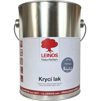 barva a nátěr na dřevo LEINOS 840.403 Krycí lak saténově lesklý 2,5lt