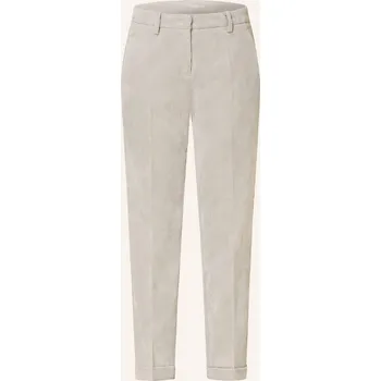 Cambio Dámské Manšestrové Kalhoty Krystal, béžová, 44