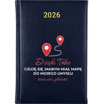 Kalendář Knižkový kalendář 2026 A5 FunnyCase modrý