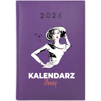 Kalendář Knihový kalendář 2026 A5 fialový