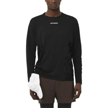 Salomon Sense Aero LS Tee GFX M LC2697300 - deep black/black beauty XL