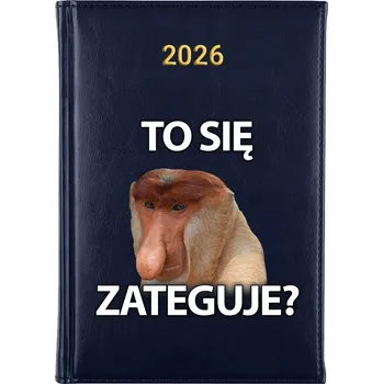 Kalendář Knižkový kalendář 2026 A5 FunnyCase modrý