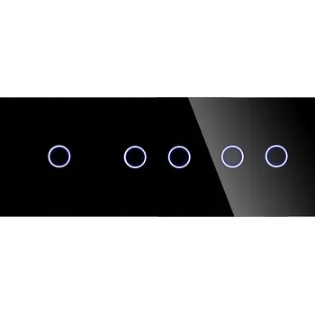 vypínač Rámeček trojitý DC Smart Home černý