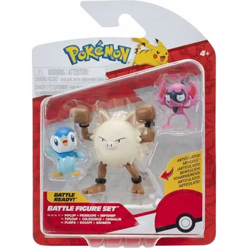 Figurka Pokémon First Partner Battle Figure Set Figure 3-Pack Impidimp, Piplup & Pr