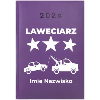 Kalendář Knižní kalendář 2026 A5 FunnyCase fialový