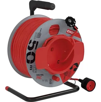 Prodlužovací kabel Prodlužovací kabel na bubnu EMOS PVC 1 zásuvka 1,5 mm² 50 m P19150