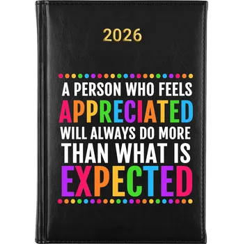 Kalendář Knižkový kalendář 2026 A5 černý