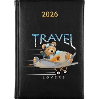 Kalendář Knižkový kalendář 2026 A5 černý