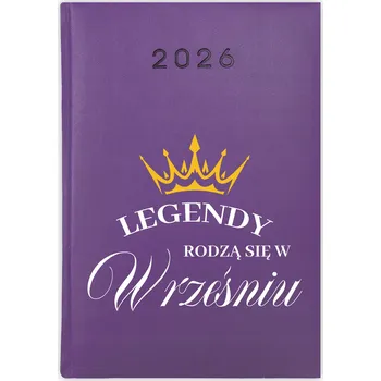 Kalendář Knižkový kalendář 2026 A5 Cute Cups fialový