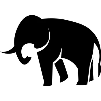 Samolepicí dekorace na vozidlo Samolepka na auto slon grafika3e