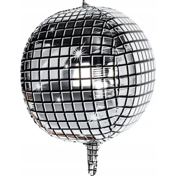 Balónek FOLIOVÝ BALÓNEK DISKOTÉKOVÁ KOULE DISCO NAFUKOVACÍ 4D KARNEVAL LÉTA 80 90