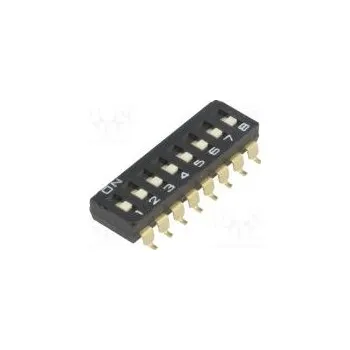 Síťový prvek Přepínač DIP-SWITCH Počet sekcí 8 ON-OFF 0,025A/24VDC pol 2