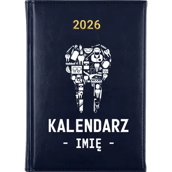 Kalendář Knižkový kalendář 2026 A5 FunnyCase modrý