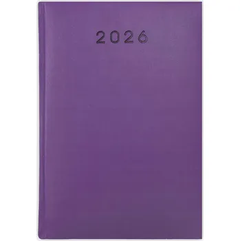 Kalendář Knihový kalendář 2026 A5 fialový
