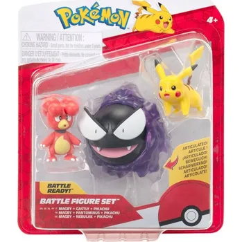 Figurka Pokémoni - Sada 3 figurek: Magby, Gastly, Pikachu - PKW4082