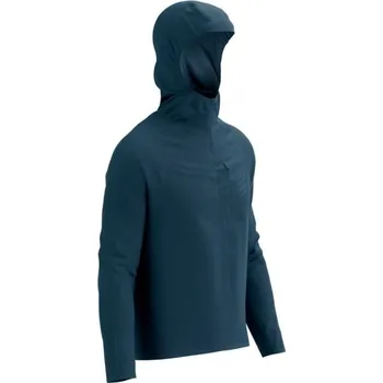 Pánská větrovka Pánská běžecká nepromokavá bunda Compressport TEMPEST WATERPROOF JACKET M S Modrá
