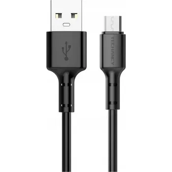 Datový kabel Kabel Techancy USB - microUSB typ B 2 m černý