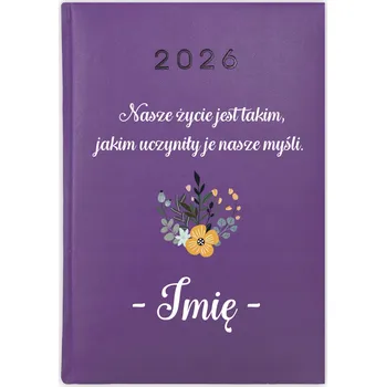 Kalendář Knihový kalendář 2026 A5 fialový