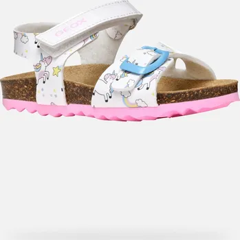 Dětská móda Dívčí sandály GEOX CHALKI B922RA0FCHHC1000 BÍLÁ 24