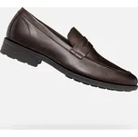 Pánské mokasíny GEOX WALK PLEASURE F TMAVĚ HNĚDÁ 41