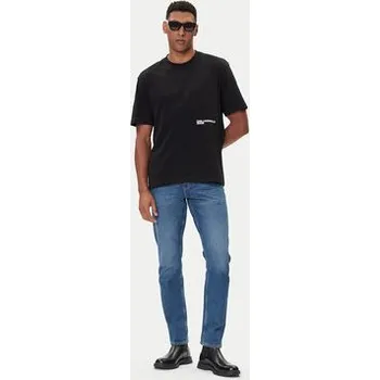 Pánské tričko Karl Lagerfeld Jeans T-Shirt A4M17030 Černá Relaxed Fit L